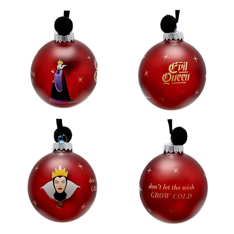 Disney Villains Set of 7 Wicked Pom Pom Baubles in Gift Box