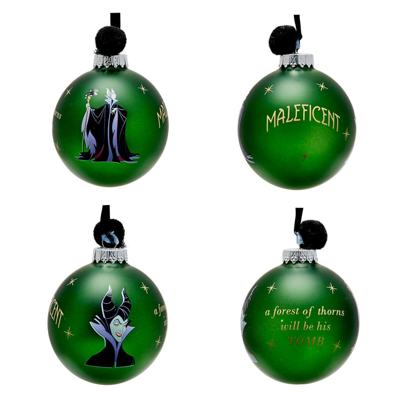 Disney Villains Set of 7 Wicked Pom Pom Baubles in Gift Box