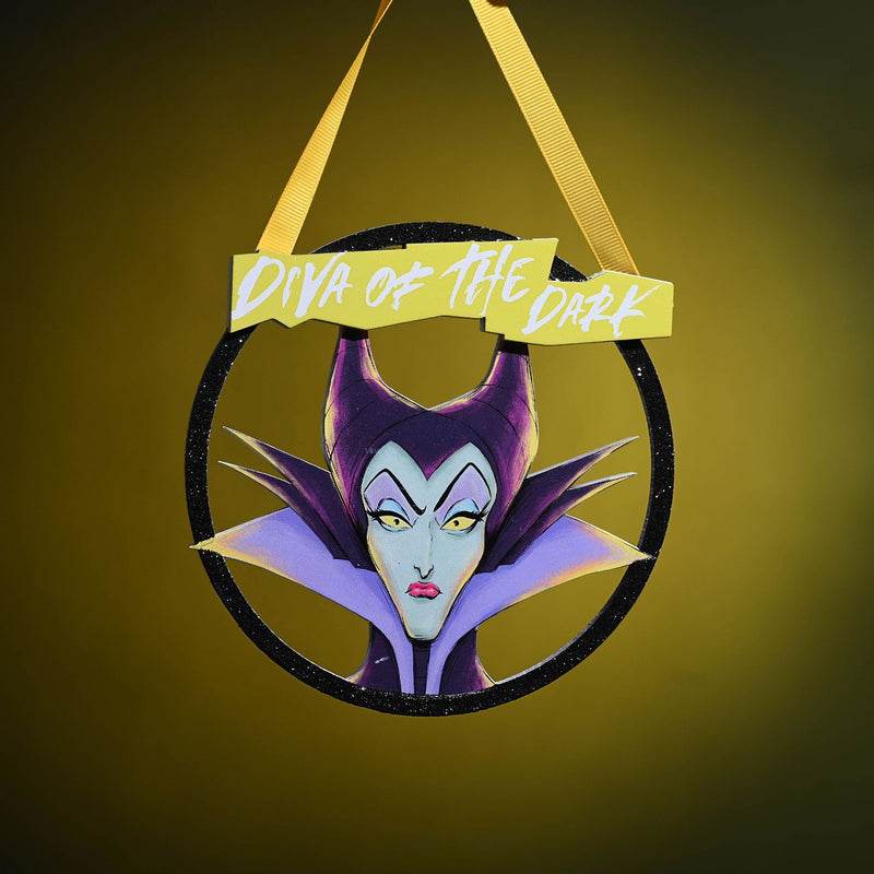 Disney Villains 'Diva of the Dark' Maleficent Hanging Plaque
