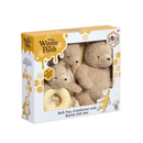 Disney Winnie The Pooh 100 Soft Toy, Comforter and Ring Rattle Boxed Gift Set