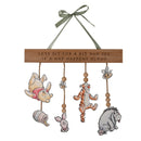 PRE-ORDER Disney Winnie The Pooh Wooden Hanging 'Let's Sit For a Bit' Plaque