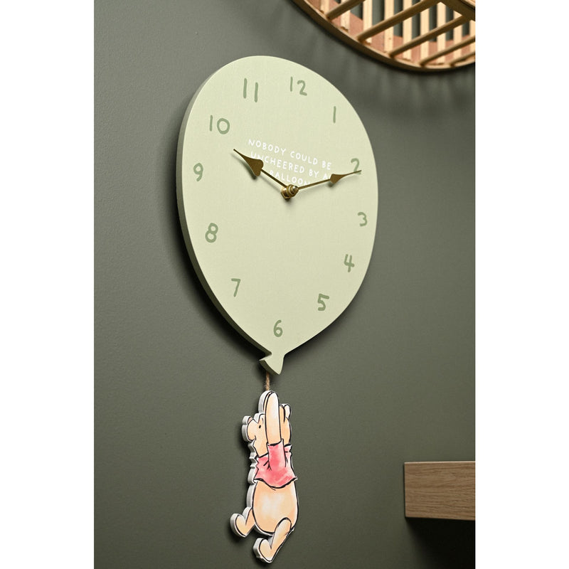Disney Winnie The Pooh 'Nobody Could Be Uncheered' Balloon Small Wall Clock