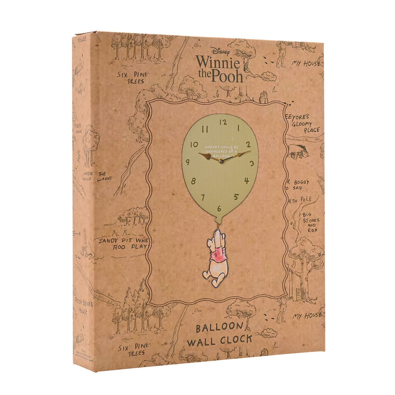 Disney Winnie The Pooh 'Nobody Could Be Uncheered' Balloon Small Wall Clock