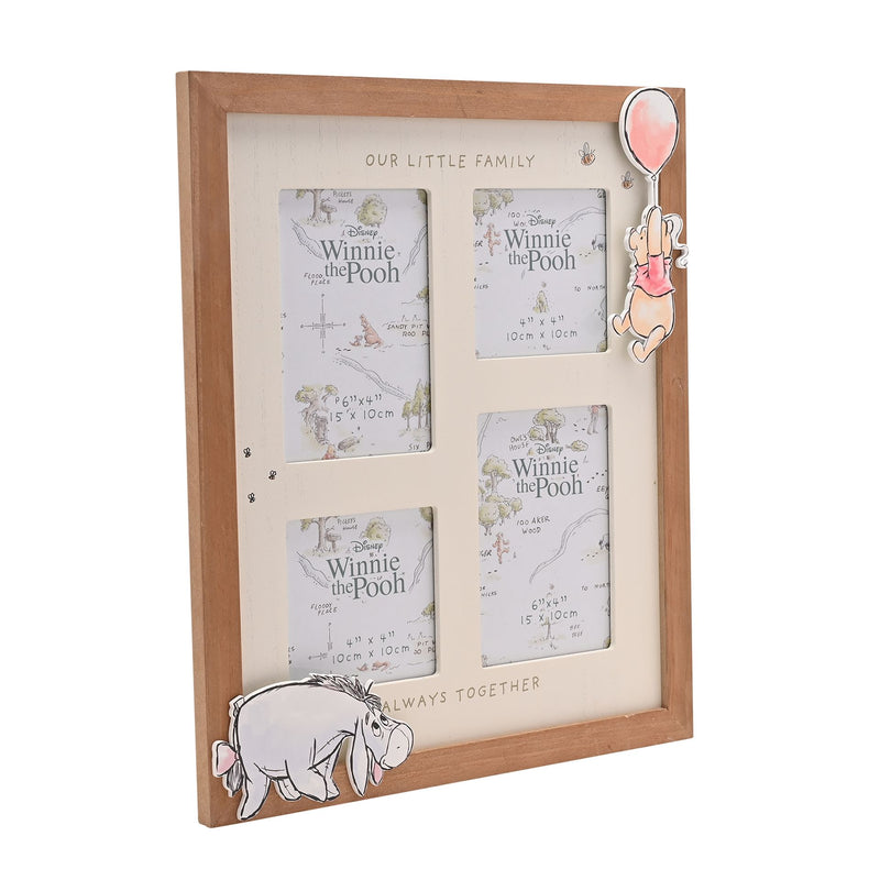 Disney Winnie The Pooh 'Our Little Family - Always Together' Multi-Aperture Frame