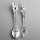 Disney Winnie the Pooh Silver Plated Fork & Spoon Gift-Boxed Set