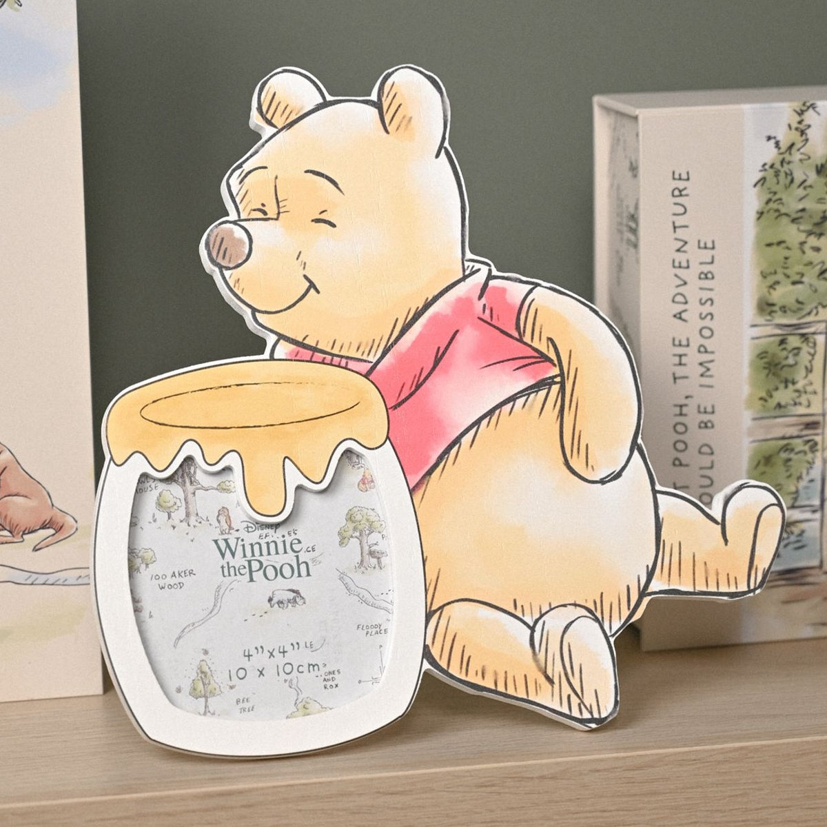 DISNEY Winnie the Pooh Gift Giving シリーズ Disney Winnie The Pooh 3pc Multicoloured Ceramic Gift Mini Trinket Tray set