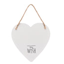 Disney Wish 'Speak Your Mind' Wooden Hanging Heart Plaque