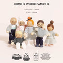 Wooden Dolls House Family – 7 Piece Posable Doll Set by Le Toy Van