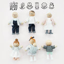 Wooden Dolls House Family – 7 Piece Posable Doll Set by Le Toy Van
