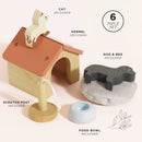 Wooden Dolls House Pet Set – 6 Piece Miniature Animal Accessories by Le Toy Van