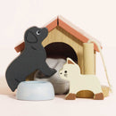 Wooden Dolls House Pet Set – 6 Piece Miniature Animal Accessories by Le Toy Van