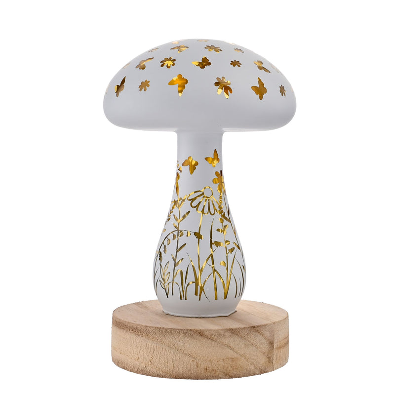 Eggs-traordinary Gifting Company LED Toadstool Light White - 15cm