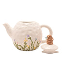 Eggs-traordinary Gifting White Floral 3D Bunny Teapot