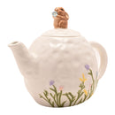 Eggs-traordinary Gifting White Floral 3D Bunny Teapot
