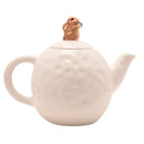 Eggs-traordinary Gifting White Floral 3D Bunny Teapot