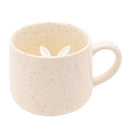 Eggs-traordinary Gifting White Speckled Mug with 3D Bunny Inside