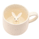Eggs-traordinary Gifting White Speckled Mug with 3D Bunny Inside