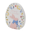 Eggs-traordinary Gifting 'Happy Easter' Egg Shaped Mantle Plaque - 14cm