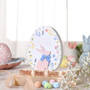 Eggs-traordinary Gifting 'Happy Easter' Egg Shaped Mantle Plaque - 14cm