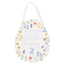 Eggs-traordinary Gifting 'Waiting For The Easter Bunny' Egg Shaped Plaque - 15cm