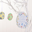Eggs-traordinary Gifting 'Waiting For The Easter Bunny' Egg Shaped Plaque - 15cm