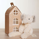 Ellie The Long Leg Elephant Softie - Cream Plush Toy in Optional Gift Box (35cm)