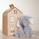 Ethel The Sitting Elephant Softie - Grey Plush Toy in Optional House Gift Box (22cm)