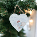 Exclusive Disney Dumbo 'My First Christmas' Wooden Keepsake Heart Plaque