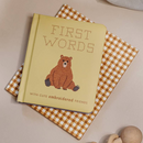 'First Words with Cute Embroidered Friends' Baby Board Book
