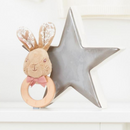 Signature Flopsy Pink Wooden Ring Rattle