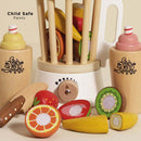 Wooden Fruit Smoothie Blender Set – Sliceable Play Food Toy by Le Toy Van