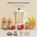 Wooden Fruit Smoothie Blender Set – Sliceable Play Food Toy by Le Toy Van