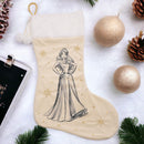 Disney Gold Velveteen Plush Christmas 20" Stocking - Aurora