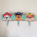 Paw Patrol Wooden Wall Hooks