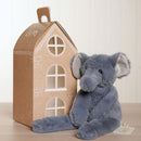George The Long Leg Elephant Softie - Petrol Plush Toy in Optional Gift Box (35cm)