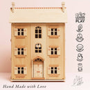 Grand Natural Wooden Dolls House with Opening Windows, Attic & Staircases – Wooden Dolls House by Le Toy Van