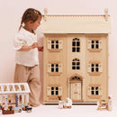 Grand Natural Wooden Dolls House with Opening Windows, Attic & Staircases – Wooden Dolls House by Le Toy Van