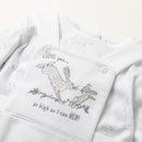Guess How Much I Love You Baby Dungaree & Long Sleeve Top Outfit Set - 0-9M