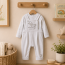 Guess How Much I Love You Baby Dungaree & Long Sleeve Top Outfit Set - 0-9M