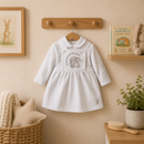 Guess How Much I Love You Baby Girls Dress & Long Sleeve Top Outfit Set - 0-9M
