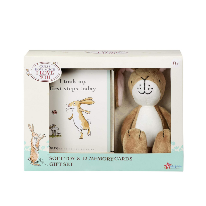 Guess How Much I Love You Gift Boxed Soft Toy with Milestone Cards