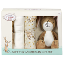 Guess How Much I Love You Soft Toy & Muslin Set