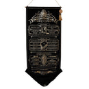Harry Potter Alumni Hanging School List Large Black Banner