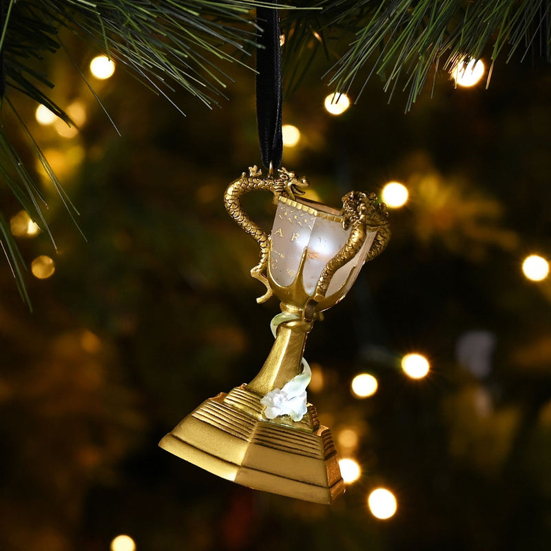 Harry Potter Christmas Alumni LED Hanging Decoration Set of 5 (Love Potion, Felix Felicis, Triwizard Cup, Skelegro, Golden Egg)