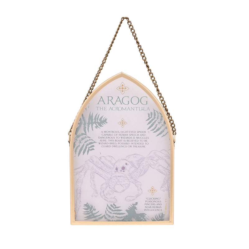 Harry Potter Herbology Arch Glass Plaque - Aragog