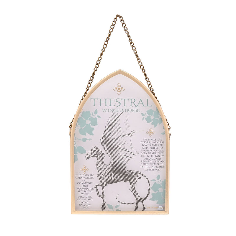 Harry Potter Herbology Arch Glass Plaque - Thestral