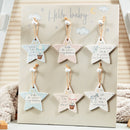 'Hello Baby' Ceramic Star Welcome Gift Hanging Decorations – Assorted Designs