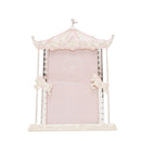 Hello Baby Silver Plated Pink Carousel Photo Frame