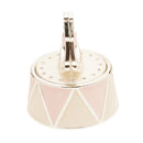 Hello Baby Silver Plated Pink Rocking Horse Music Box