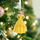 DAMAGED PACKAGING Disney Princess Set of 4 Resin Hanging Decorations - Cinderella, Aurora, Ariel & Belle